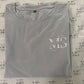 Grey T-shirt with White living with logo